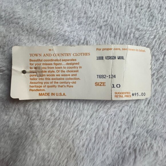 Pendleton Women Red Authentic Macinnes Tartan Wool Pleated Midi Skirt 10 New $95 - Picture 4 of 7